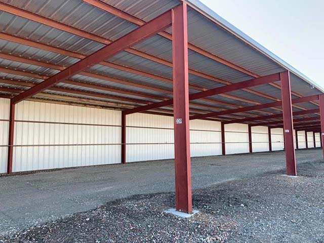 3 sided outdoor RV and Boat storage